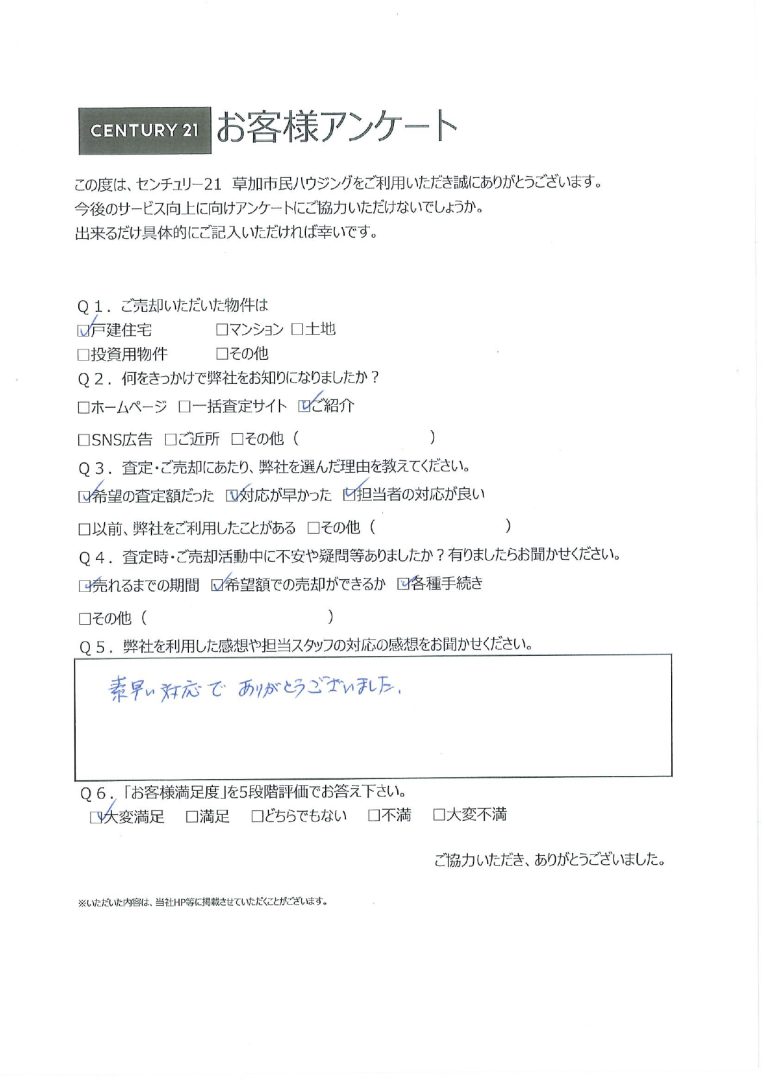 1週間のスピード売却